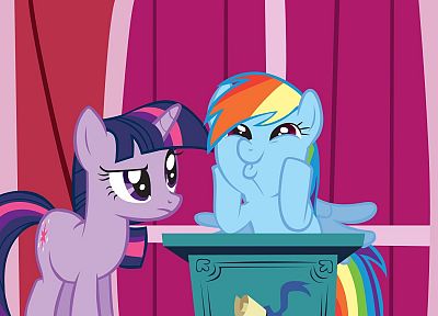 My Little Pony, Rainbow Dash, Twilight Sparkle - random desktop wallpaper