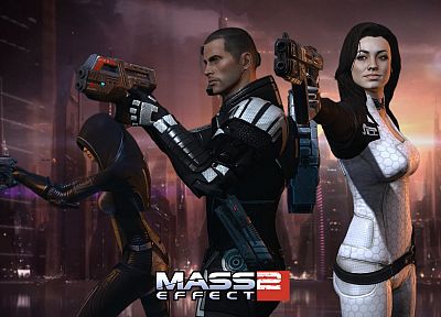 Miranda Lawson, Mass Effect 2, Commander Shepard - desktop wallpaper