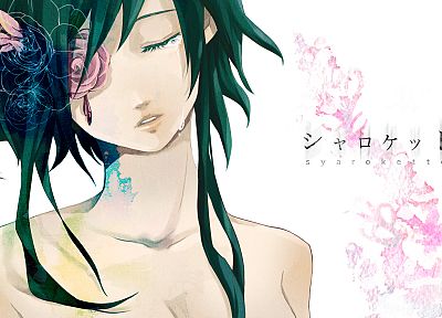 Vocaloid, flowers, green hair, Megpoid Gumi, anime girls - related desktop wallpaper