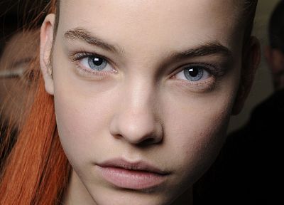 close-up, blue eyes, lips, Barbara Palvin, faces, models - desktop wallpaper