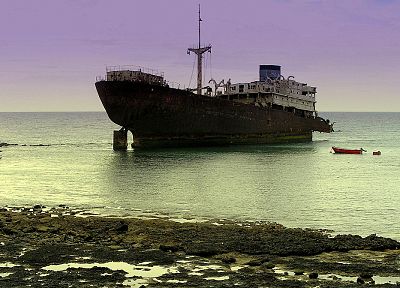 landscapes, ships, wrecks, shipwrecks, vehicles - desktop wallpaper