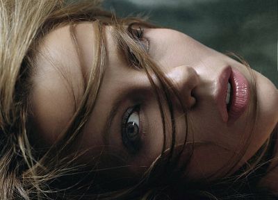 brunettes, women, close-up, Kate Beckinsale, faces - desktop wallpaper