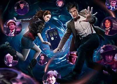 TARDIS, Matt Smith, Karen Gillan, Amy Pond, Eleventh Doctor, Paul McGann, Doctor Who - related desktop wallpaper