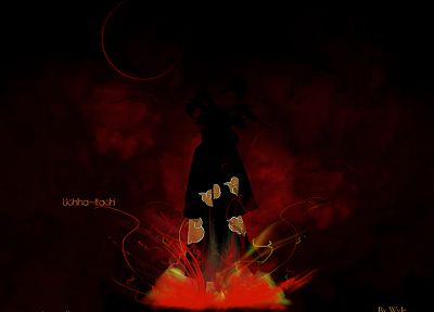 silhouettes, Naruto: Shippuden, Akatsuki, Uchiha Itachi - desktop wallpaper