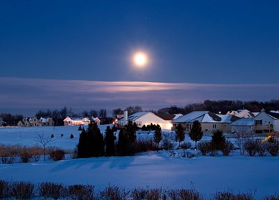 landscapes, Moon, December - desktop wallpaper
