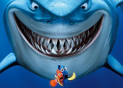 Pixar, Finding Nemo, sharks - desktop wallpaper