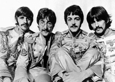 grayscale, The Beatles, monochrome - desktop wallpaper