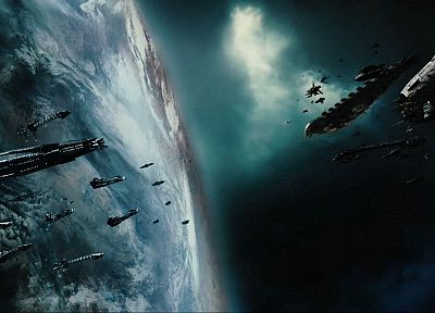Serenity, outer space, stars, planets, Firefly, spaceships, battles, science fiction, vehicles, battleships, reavers - random desktop wallpaper