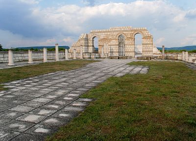 ruins, Bulgaria, Big Basilica - duplicate desktop wallpaper
