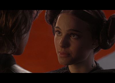 Star Wars, actress, Natalie Portman, Padme Amidala, Anakin Skywalker, Hayden Christensen - desktop wallpaper