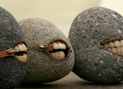 rocks, funny, smiling - desktop wallpaper