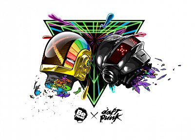 Daft Punk, illustrations - desktop wallpaper