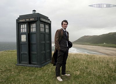 TARDIS, David Tennant, Doctor Who, Tenth Doctor - duplicate desktop wallpaper