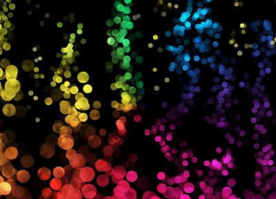 lights, bubbles, colors - related desktop wallpaper