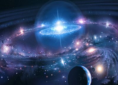 outer space, stars, galaxies, planets, Gary Tonge - duplicate desktop wallpaper