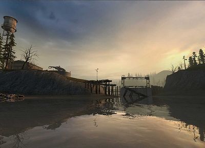landscapes, Half-Life 2, abandoned - duplicate desktop wallpaper