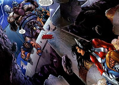 Thor, Avengers comics, artwork, Marvel - related desktop wallpaper
