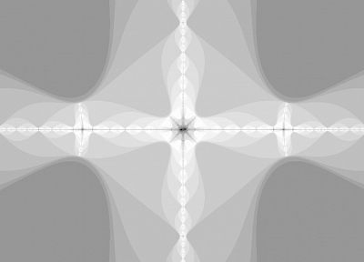 fractals, 4K2K, greyscale - duplicate desktop wallpaper