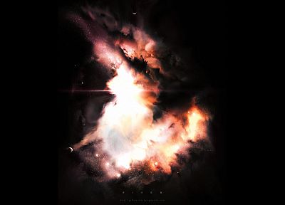 nebulae, space, Greg Martin - random desktop wallpaper