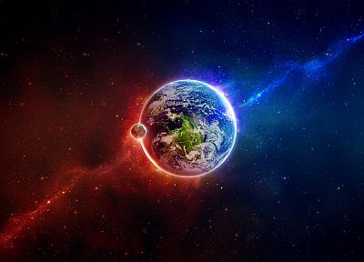 Earth, digital art - random desktop wallpaper