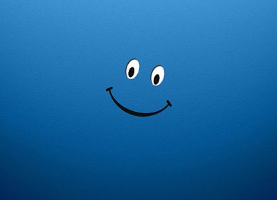 blue, smiley, smiley face, faces - random desktop wallpaper