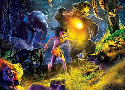 fantasy, artwork, 3D, The Jungle Book - random desktop wallpaper