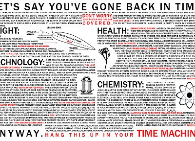science, text, time machine, time travel, infographics, science fiction, charts, information - related desktop wallpaper