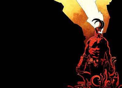 comics, Hellboy - duplicate desktop wallpaper