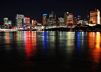 brisbane, city lights, Australia, cities - desktop wallpaper