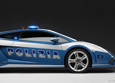 cars, police, Lamborghini, Italian, vehicles, 2009 - random desktop wallpaper