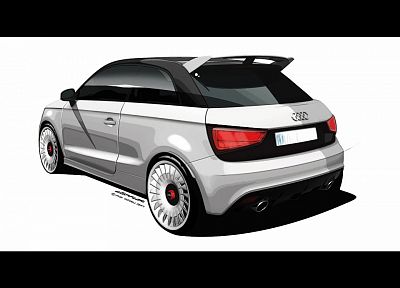 design, sketches, vehicles, Audi A1, Quattro - duplicate desktop wallpaper