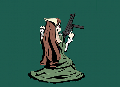guns, Rozen Maiden, desu, Suiseiseki, simple background - random desktop wallpaper