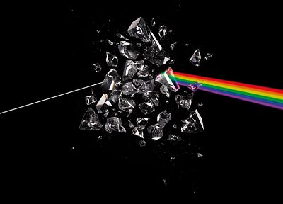 Pink Floyd, prism, rainbows - random desktop wallpaper