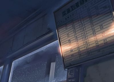 Makoto Shinkai, train stations, 5 Centimeters Per Second - related desktop wallpaper