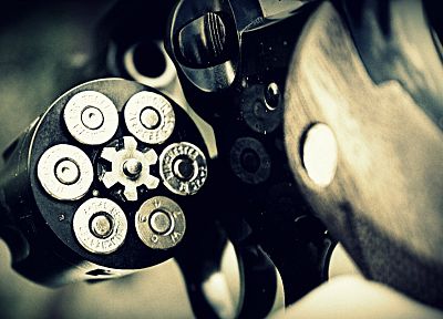 guns, revolvers, weapons, ammunition, bullets - desktop wallpaper