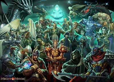 video games, Heroes of Might and Magic - random desktop wallpaper
