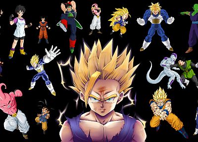 Vegeta, Buu, Son Goku, Frieza, Videl (Dragon Ball), Son Gohan, freezer, Piccolo, Dragon Ball Z - desktop wallpaper