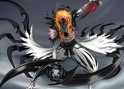 Bleach, Kurosaki Ichigo, Hollow Ichigo, fan art - duplicate desktop wallpaper