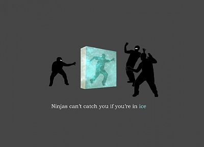 ice, ninjas, ninjas cant catch you if, shock - random desktop wallpaper