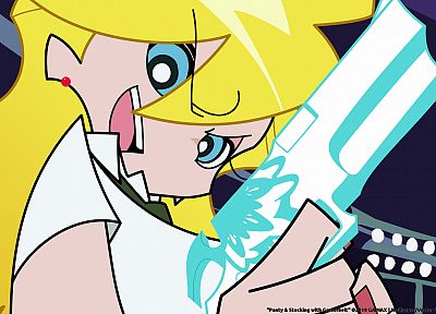 blondes, blue eyes, Panty and Stocking with Garterbelt, Anarchy Panty - desktop wallpaper