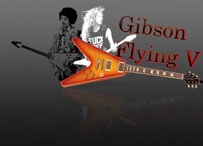 flying, Gibson, Jimi Hendrix, guitars, James Hetfield, FILSRU - desktop wallpaper