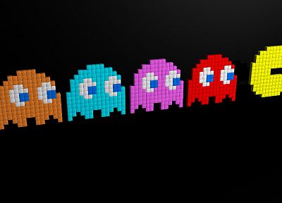 Pac-Man, Pixel - desktop wallpaper