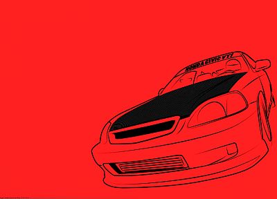 Honda, cars, vehicles, line drawing - random desktop wallpaper