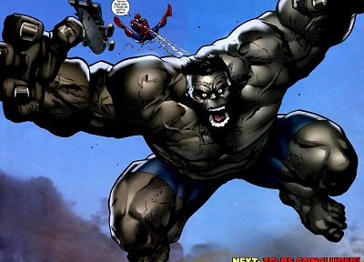 Hulk (comic character), Spider-Man, Marvel Comics, Peter Parker - random desktop wallpaper