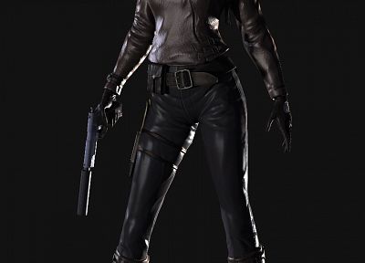 women, video games, guns, CGI, velvet assassin, leather boots - random desktop wallpaper
