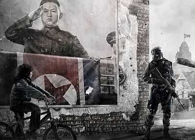 war, USA, Korea, Homefront - random desktop wallpaper