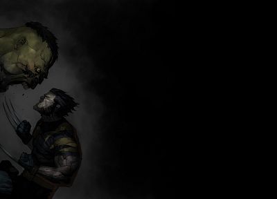 Hulk (comic character), Wolverine, Marvel Comics - random desktop wallpaper