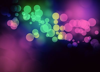 abstract, lights, multicolor, bokeh - desktop wallpaper
