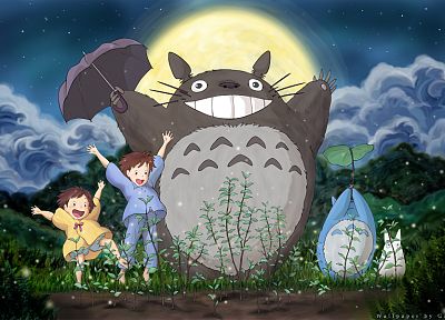 cartoons, Hayao Miyazaki, My Neighbour Totoro - duplicate desktop wallpaper