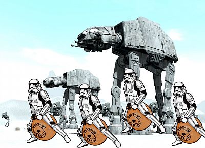 Star Wars, parody, Storm Trooper - duplicate desktop wallpaper